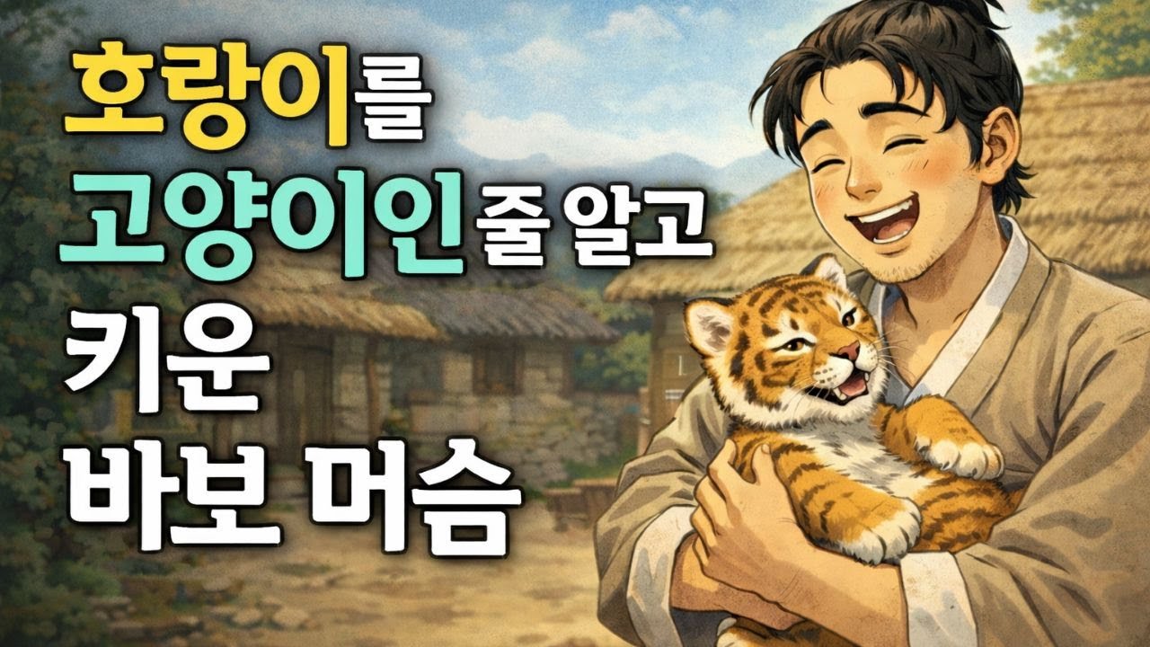 호랑이를 고양이인 줄 알고 키운 바보 머슴의 최후｜옛날 이야기 오디오