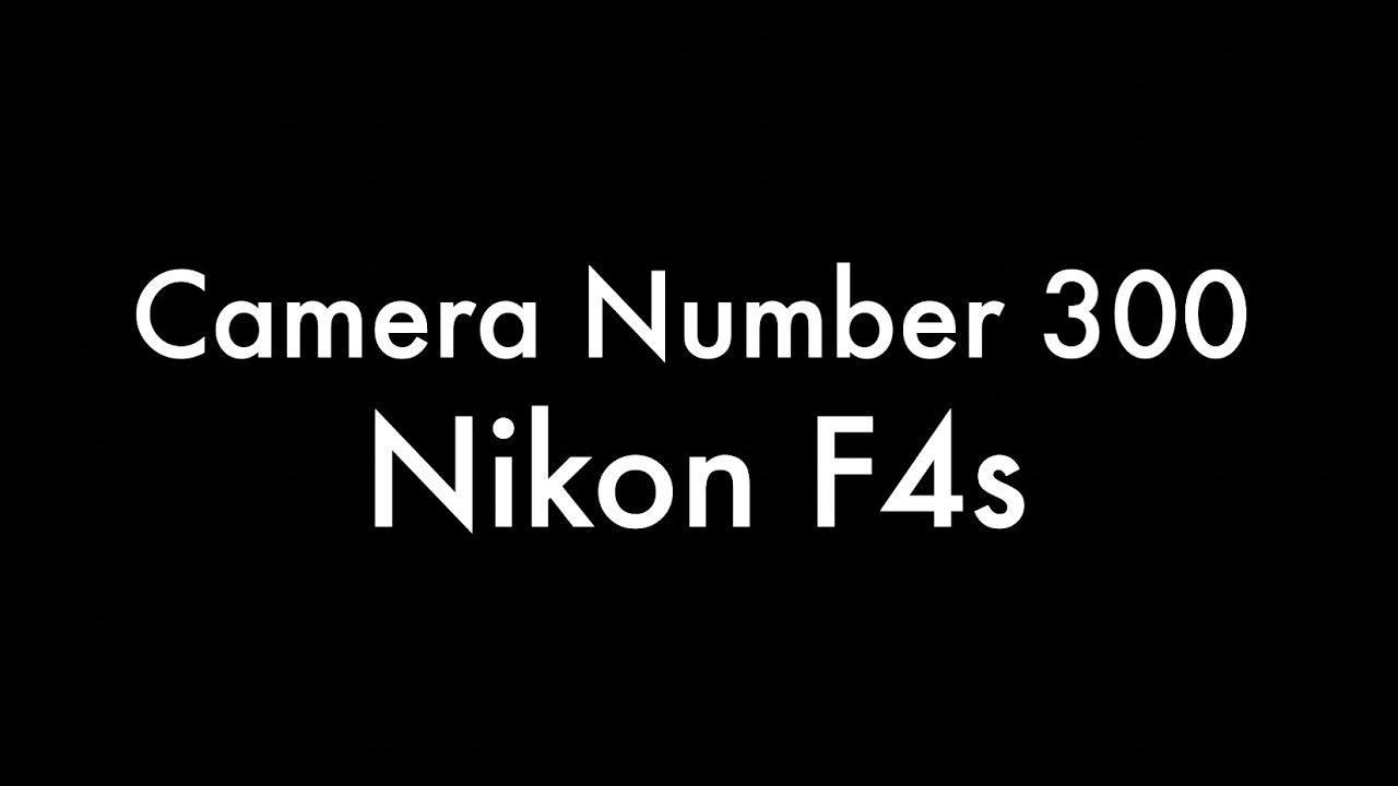 365 Camera Project - Camera Number 300 Nikon F4s