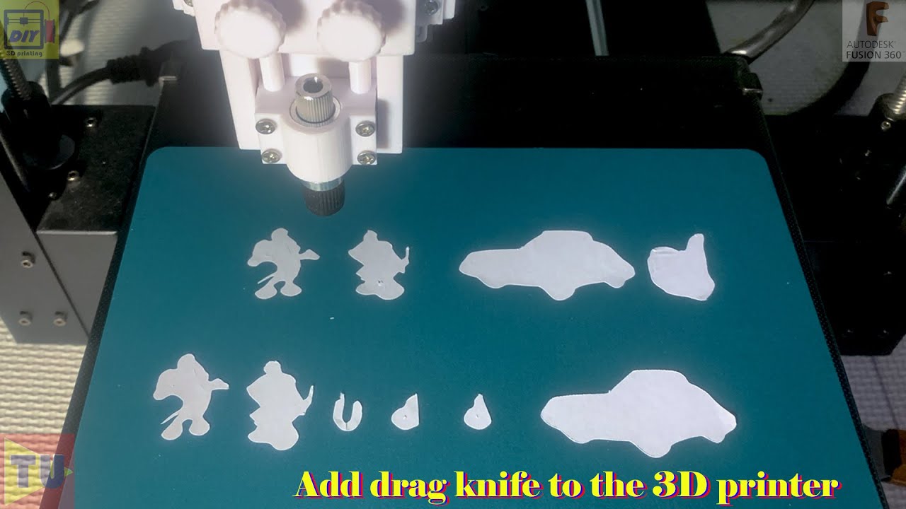Add drag knife to the 3D printer (experiment not well done, I will back)