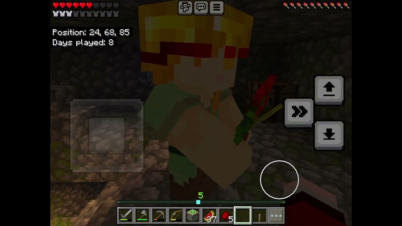 Me my sister playing Minecraft ￼