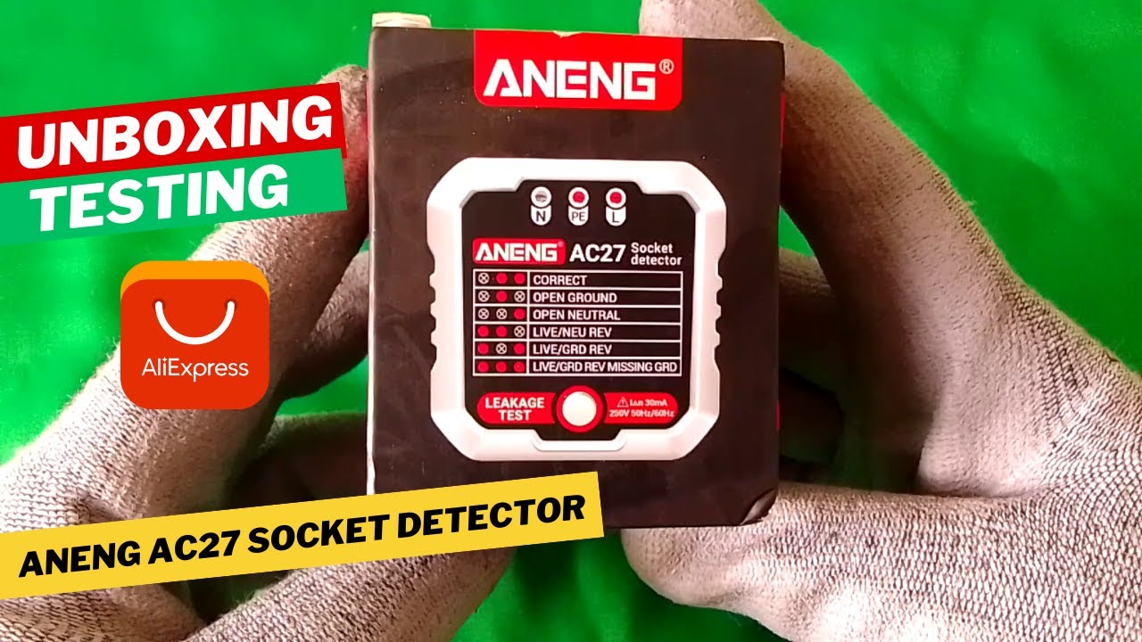 UNBOXING AND TESTING ANENG AC27 SOCKET DETECTOR