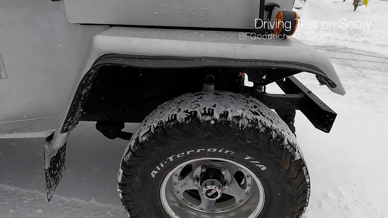 BF Goodrich All Terrain T/A KO2 Driving Test on Snow