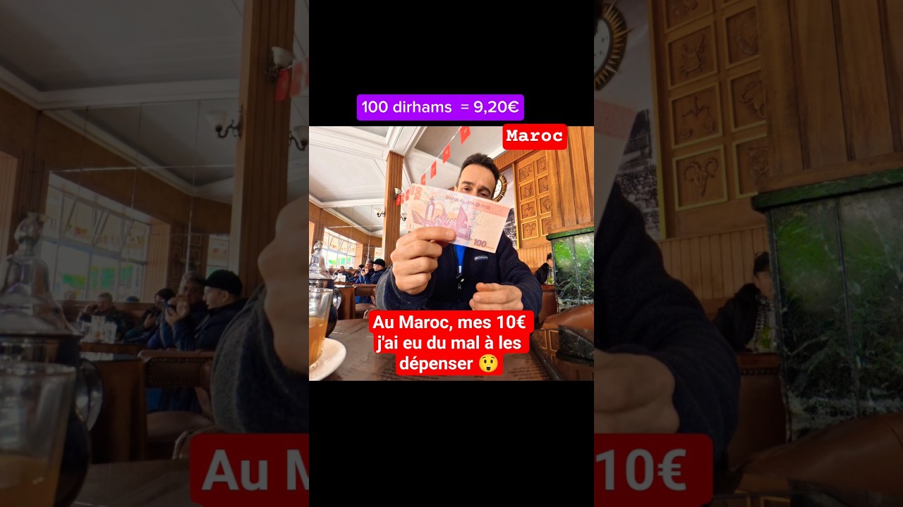 &Agrave; Tanger, j'ai d&eacute;pens&eacute; 10&euro;. Les prix au Maroc.