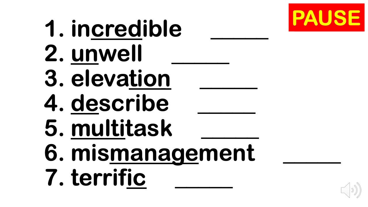 The Mr. A Show: S1E1 Morphemes and Word Structure