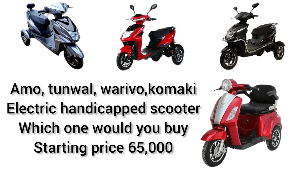 HEDICAPPED ELECTRIC SCOOTER,AMO,TUNWAL,KOMAKI, WARIVO,WHICH ONE WOULD YOU BUY,(RAKESHGOYAL222)
