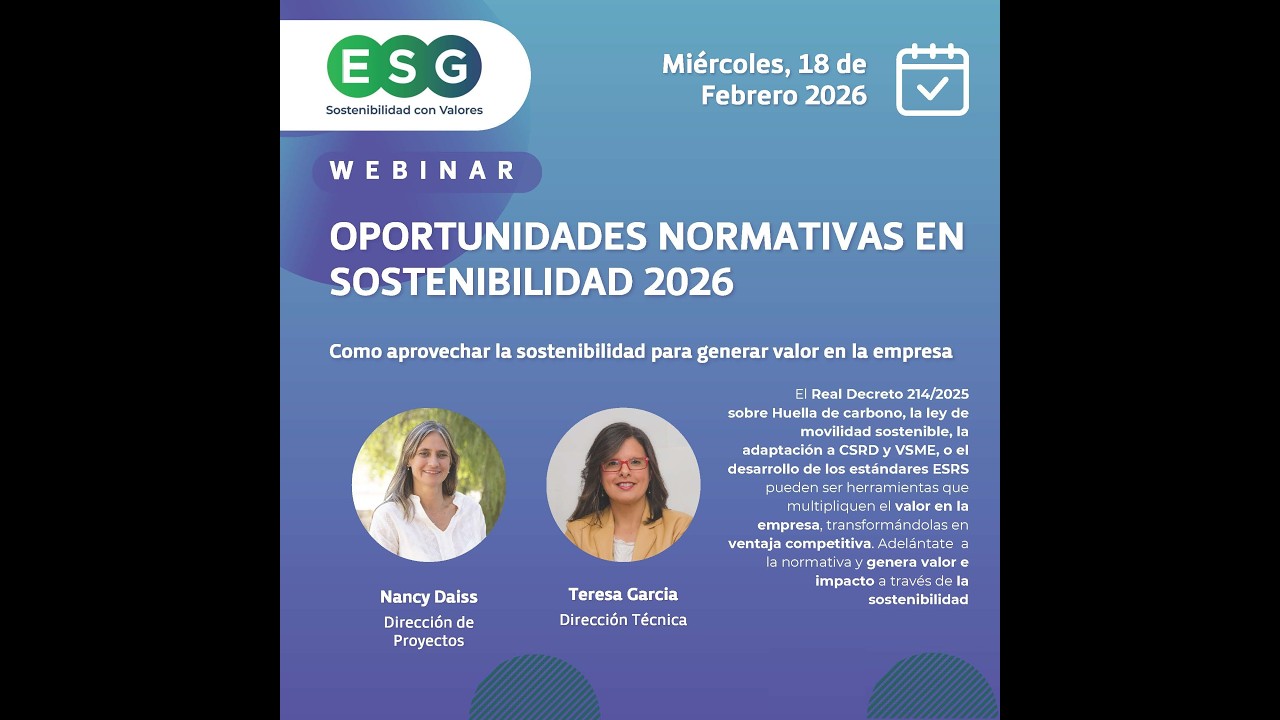 Oportunidades Normativas en Sostenibilidad 2026