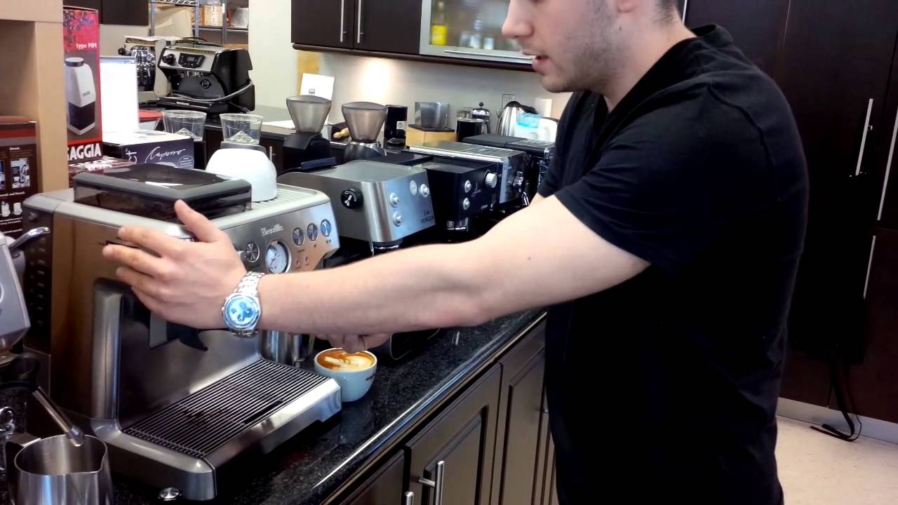 Breville Barista Express Latte Demo and Latte Art