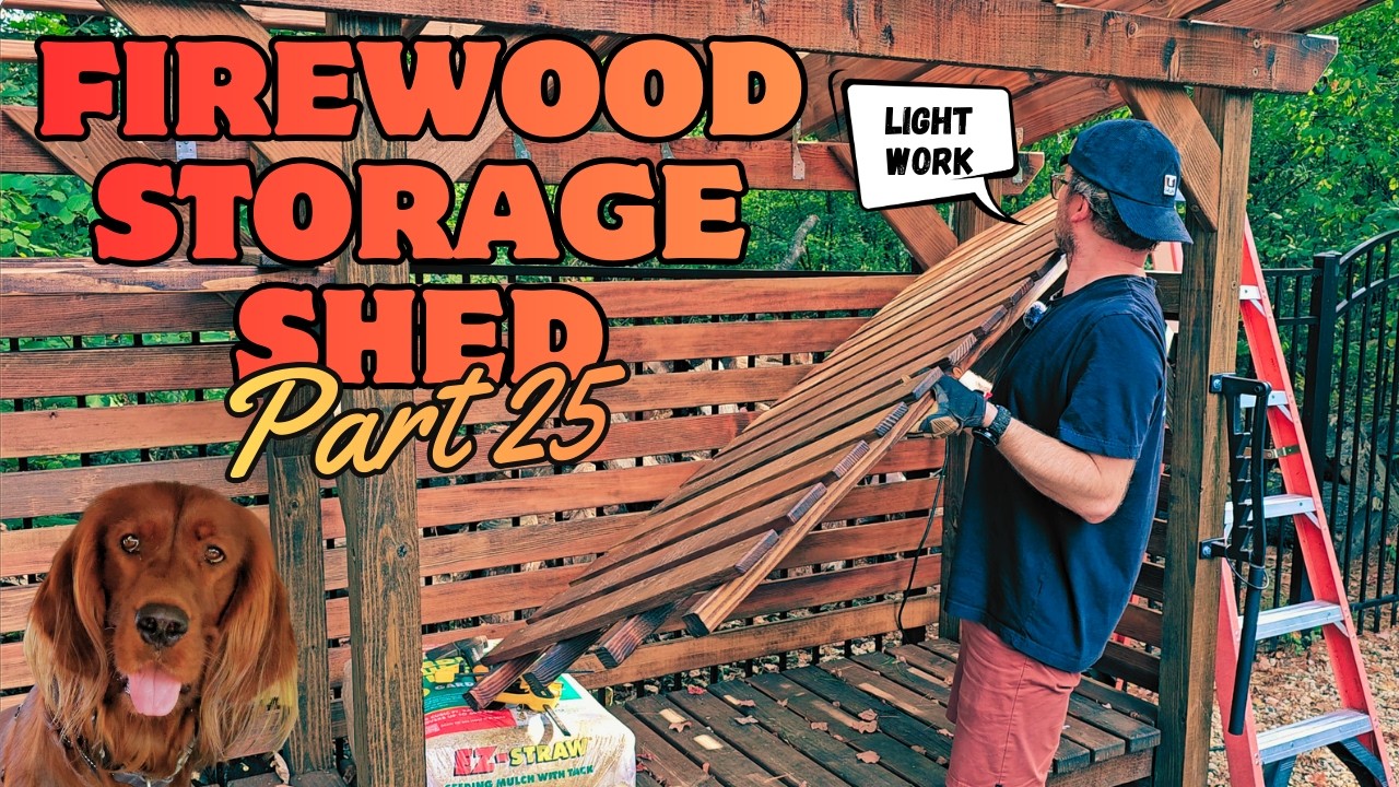 Three-Day Weekend = Completed Shelves | Firewood Shed Pt. 25
