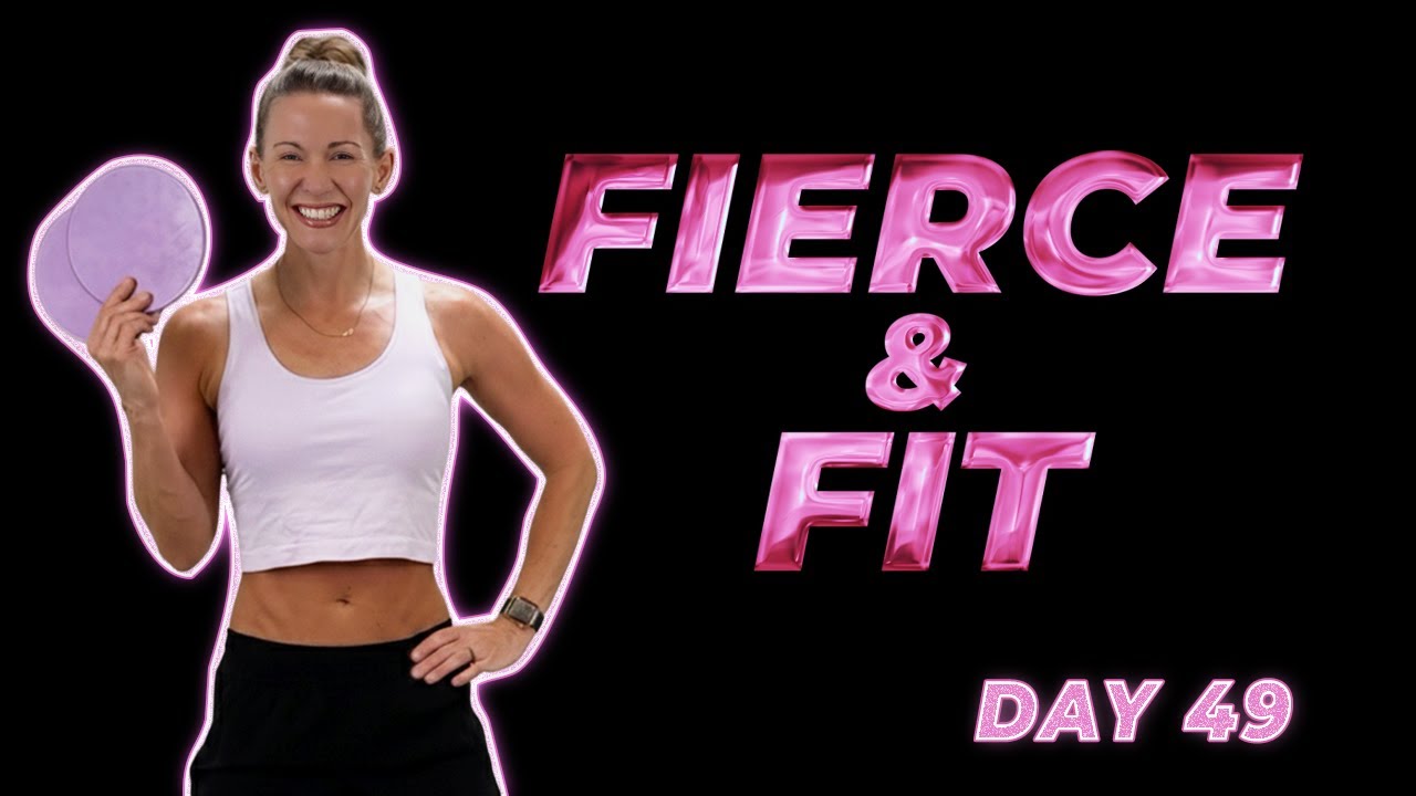День 49 &mdash; FIERCE & FIT: тренировка нижней части тела со слайдером для силы и тонуса &mdash; 40 минут