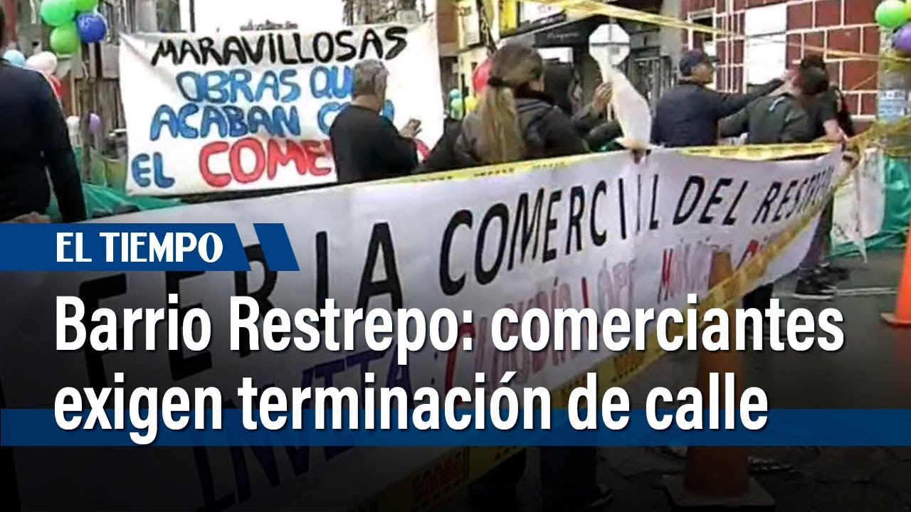 Comerciantes protestan por incumplimiento en la entrega de una calle | El Tiempo