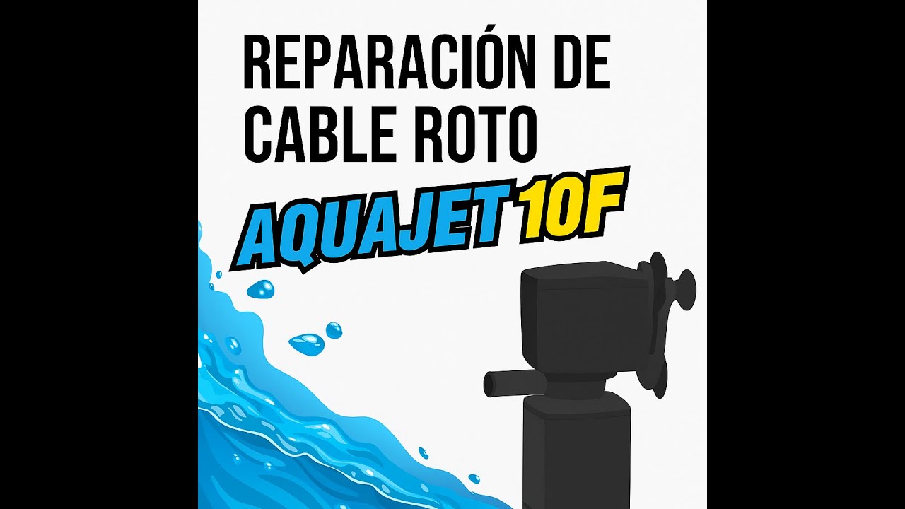 Reparación de cable dañado filtro pecera 
