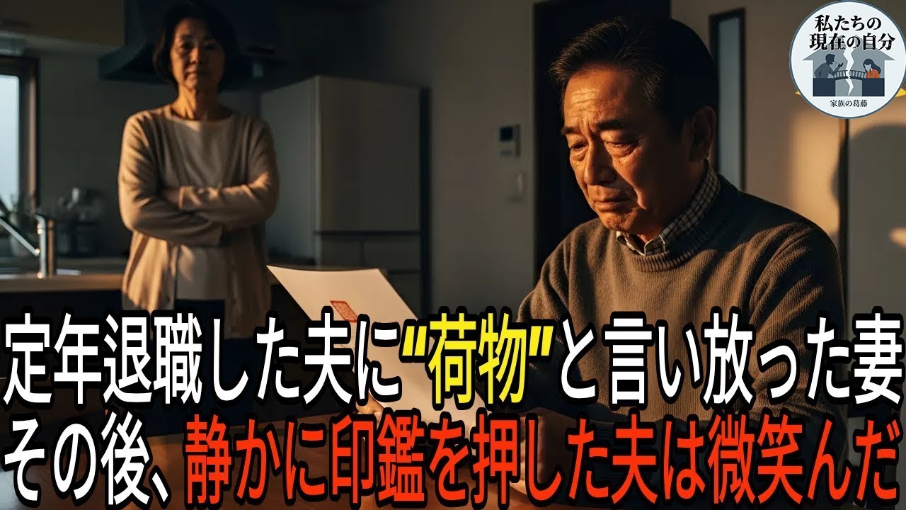 定年退職した夫に“荷物”と言い放った妻 その後、静かに印鑑を押した夫は微笑んだ