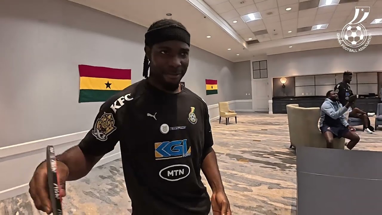 JORDAN AYEW LOST TO ATI ZIGI IN A TOUGH TABLE TENNIS BATTLE