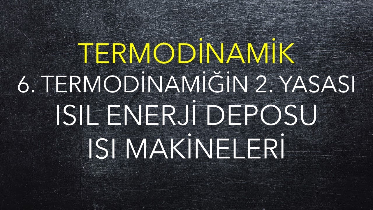 Termodinamik, 6. Termodinamiğin 2. Yasası, Isıl enerji deposu, Isı Makineleri