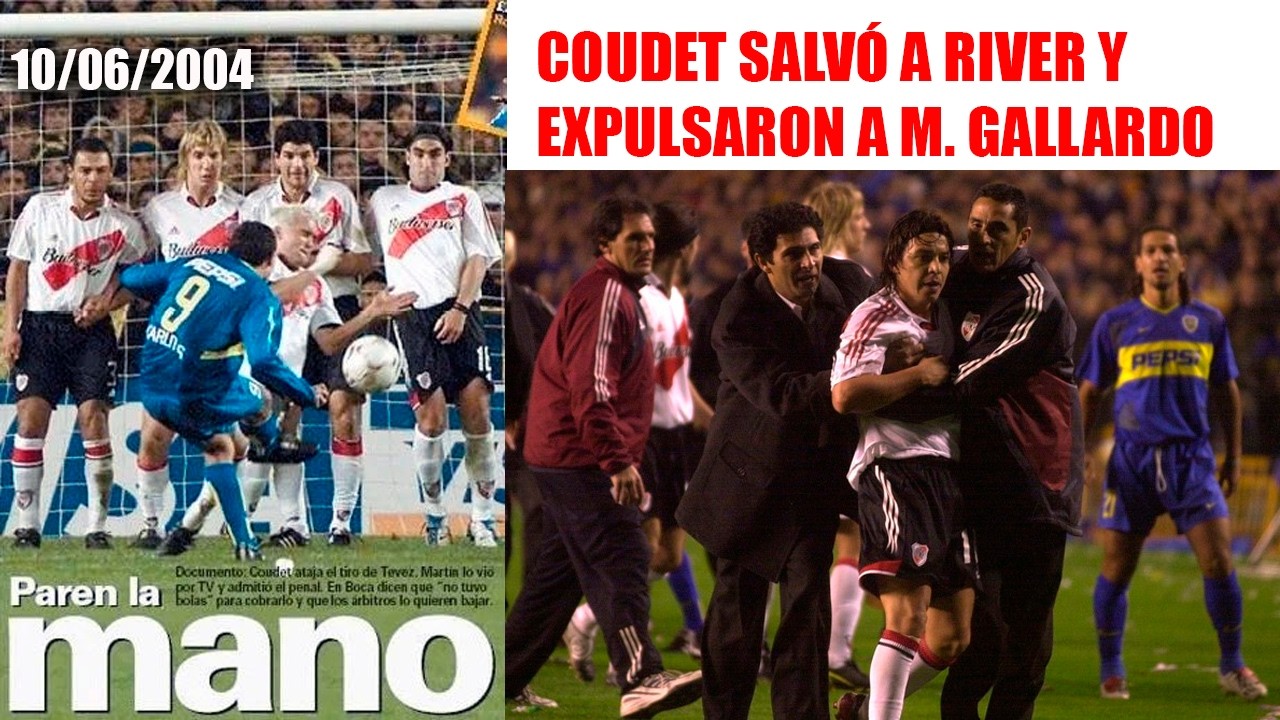 El día que CHACHO COUDET se Transformó en FALSO Arquero contra Boca para salvar a River.