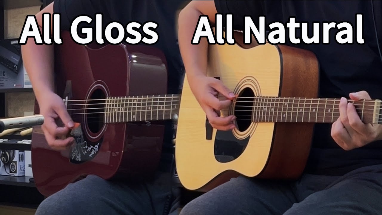 Epiphone STARLING vs Cort AD810 | All Gloss vs All Natural | Sound Test | No effect!