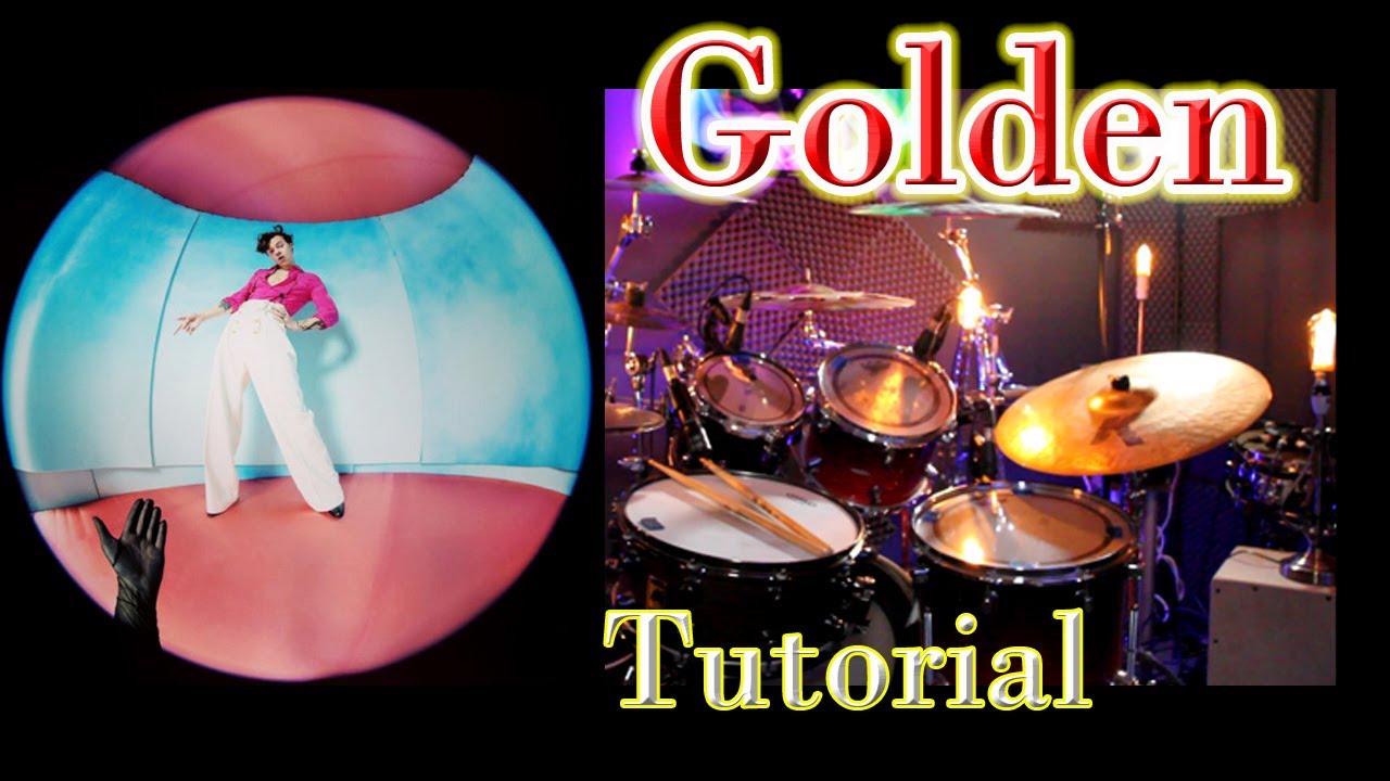 Harry Styles - Golden - Drum Tutorial Lesson breakdown