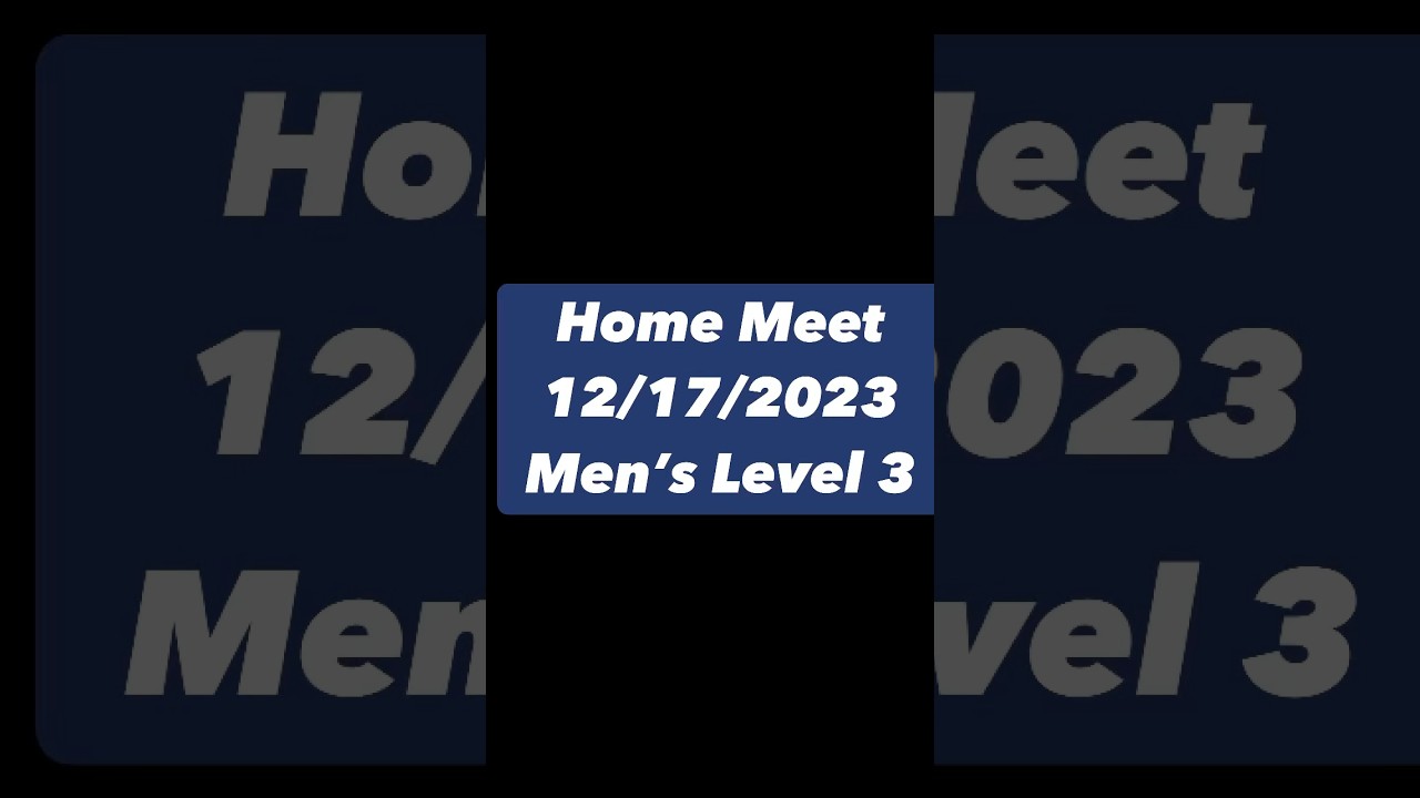 Men&rsquo;s Level 3 Gymnastics Meet 12/17/2023 #gymnastics #mensgymnastics #level3gymnastics