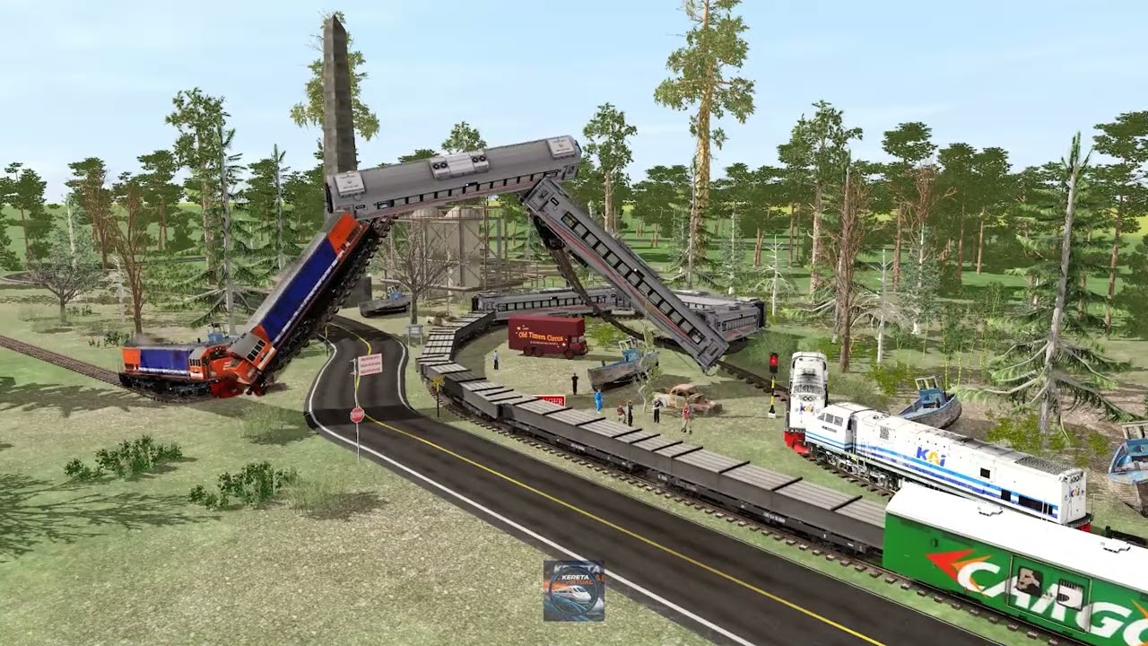 Kereta Api Menunggu Saling Bergantian  ! REL ANOMALI PART #15
