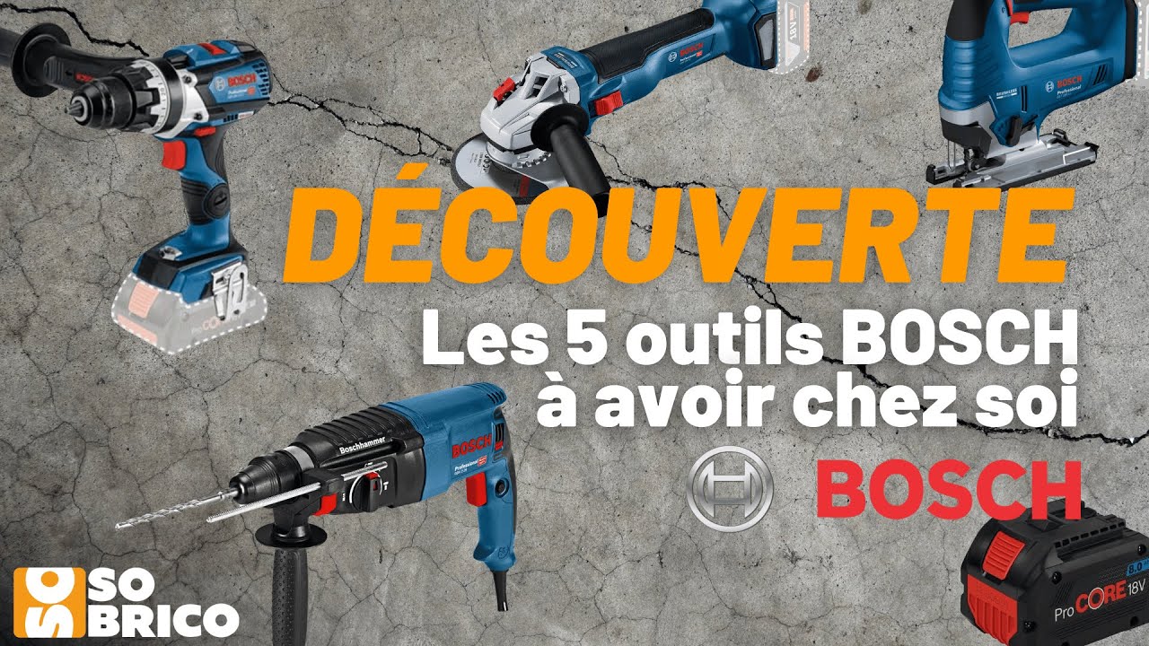 D&eacute;couvrez le TOP 5 des outils BOSCH &agrave; avoir chez soi - SOBRICO 🛠