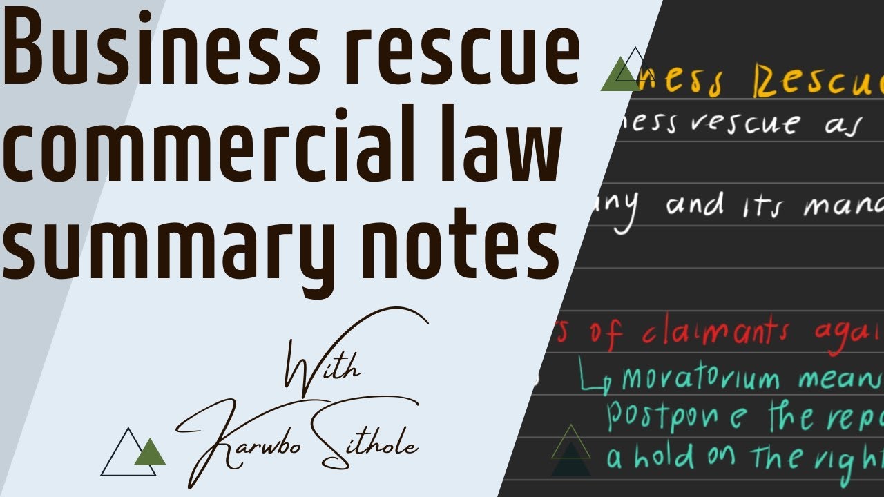 Business rescue plan