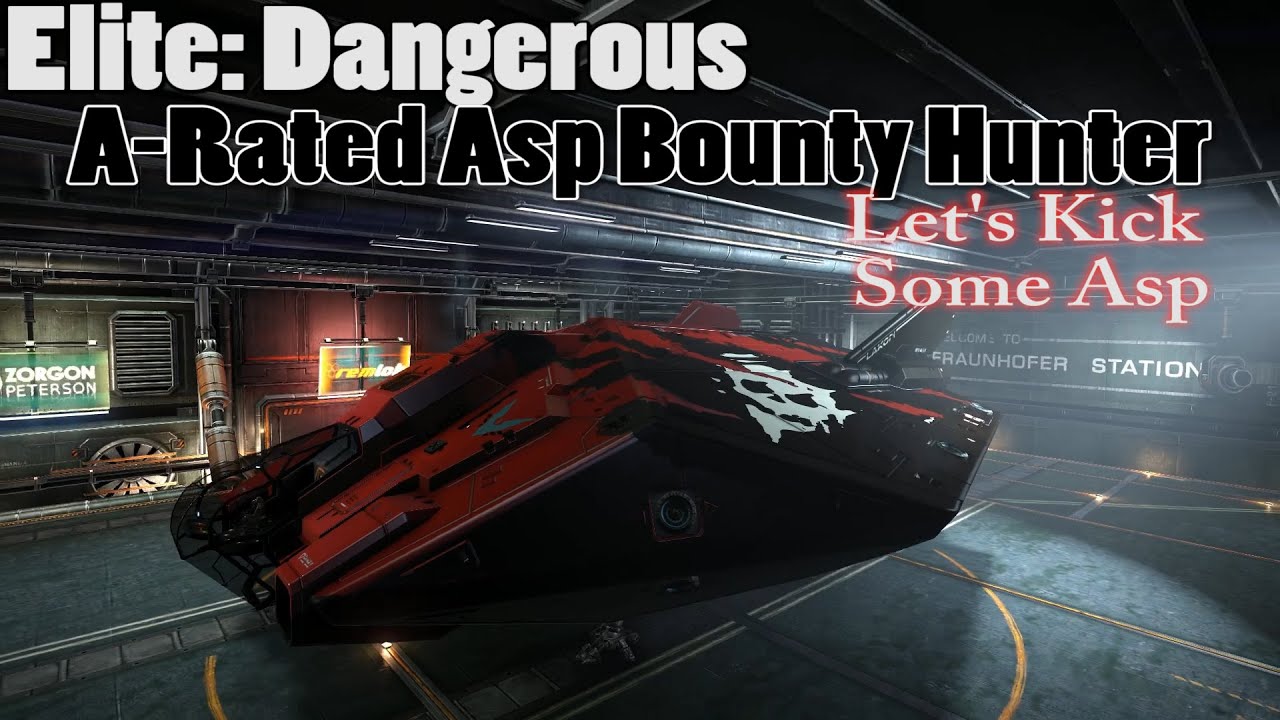 Elite Dangerous - A-Rated Asp Bounty Hunter - Let's Kick Some Asp!