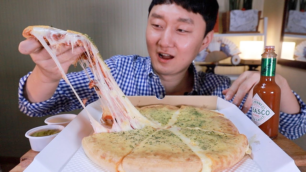 ～MUKBANG～피자메이트 슈프림 시카고 피자 먹방 Supreme Chicago Pizza シカゴ ピザ ASMR