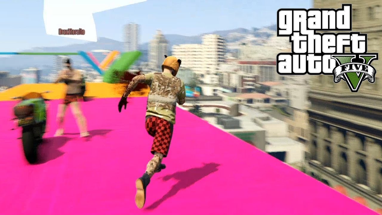 LE MATO, SE ENFADA, PERO NO PUEDE CONMIGO! PARKOUR GTA V
