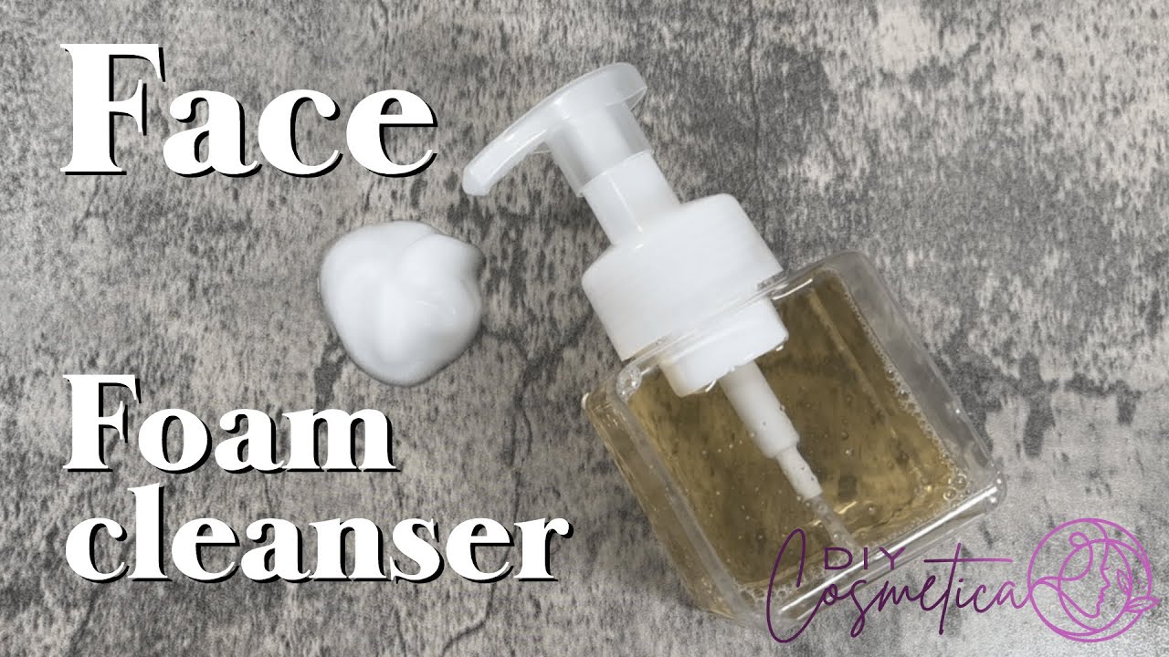 DIY - How to make FOAMING FACIAL CLEANSER FOR SENSITIVE SKIN