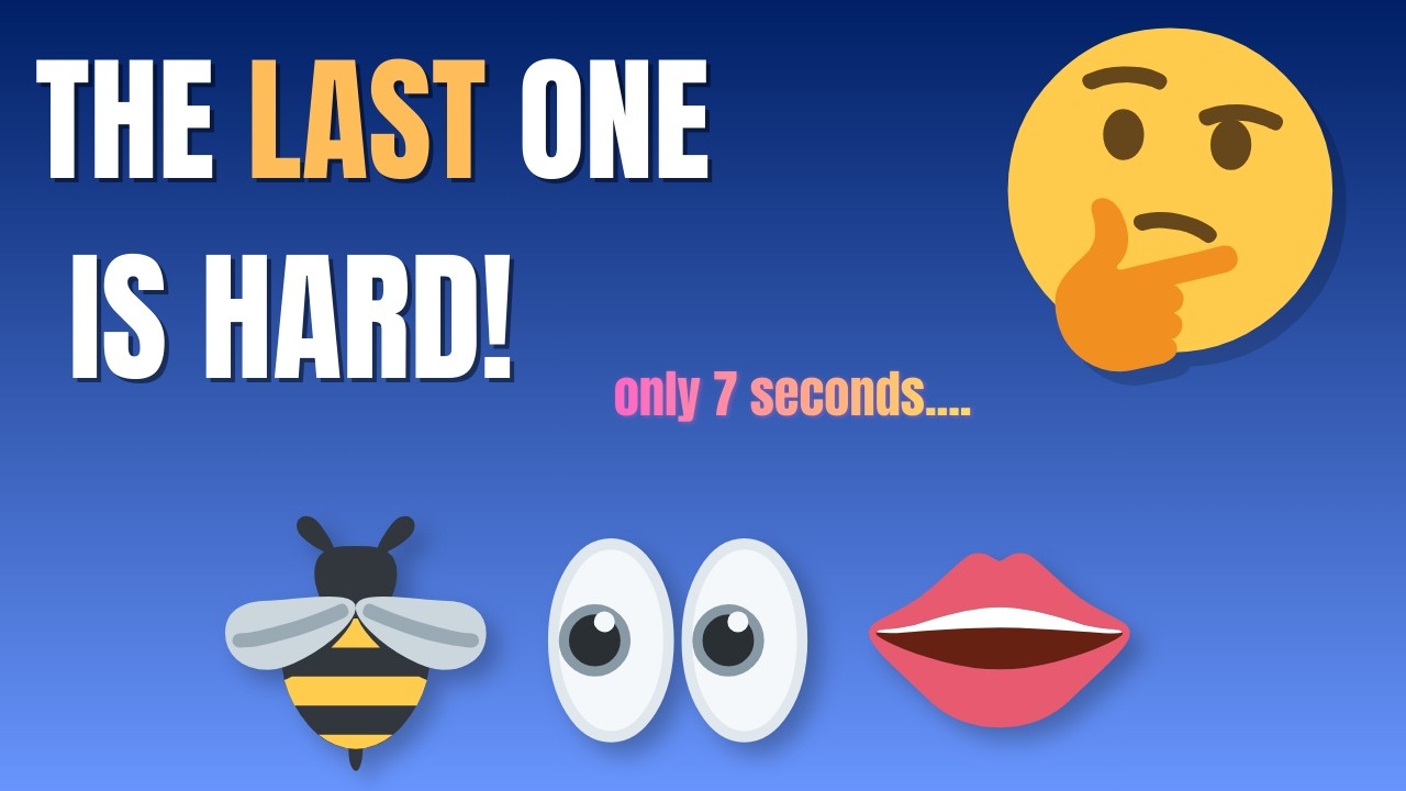 👉 Guess The Word From Emoji 🤯 | The Last One Is HARD!