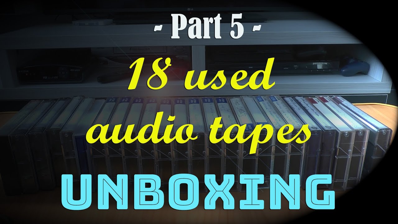 Unboxing 18 audio cassettes TDK AD, SF, SuperD part V