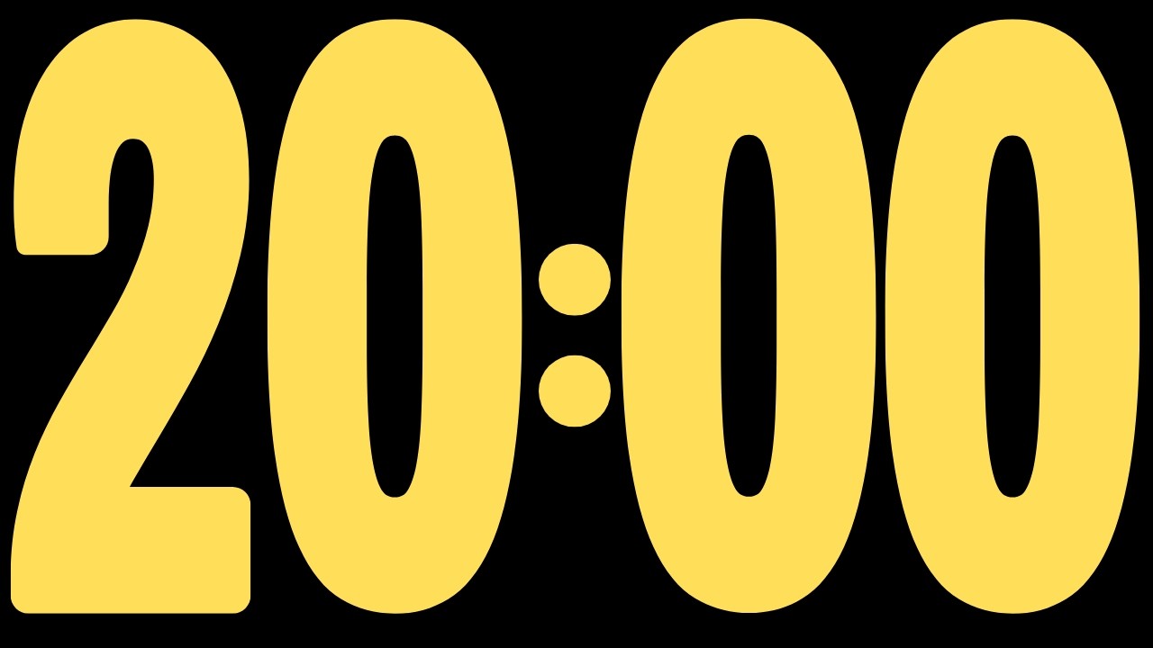 20 Minute Timer Dark Screen