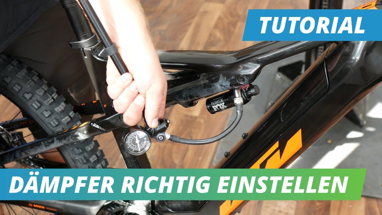 Mountainbike D&auml;mpfer am E-Bike richtig einstellen