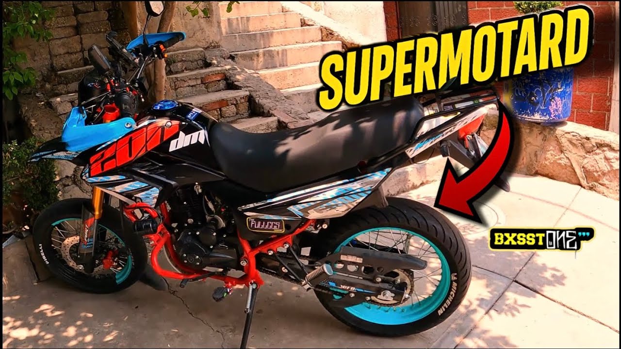 DM200 supermotard terminada // por ahora!
