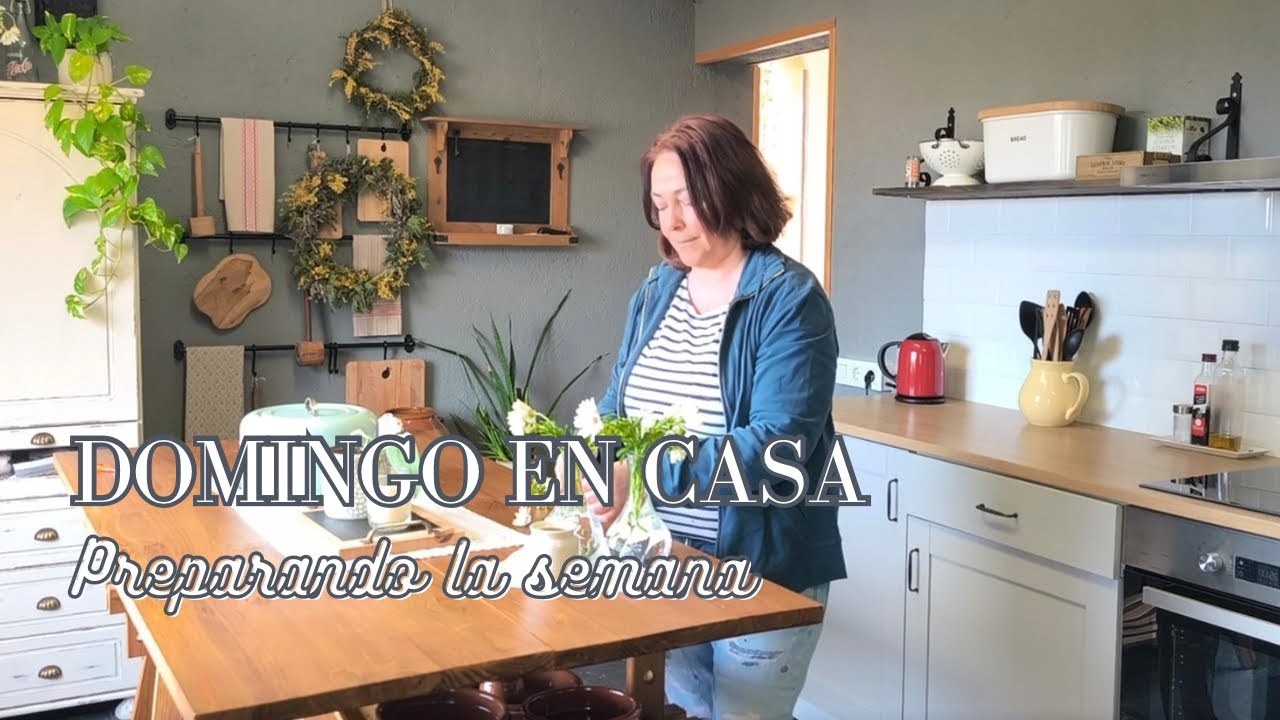 Domingo en casa preparando la semana | Cocina sencilla y flores del huerto