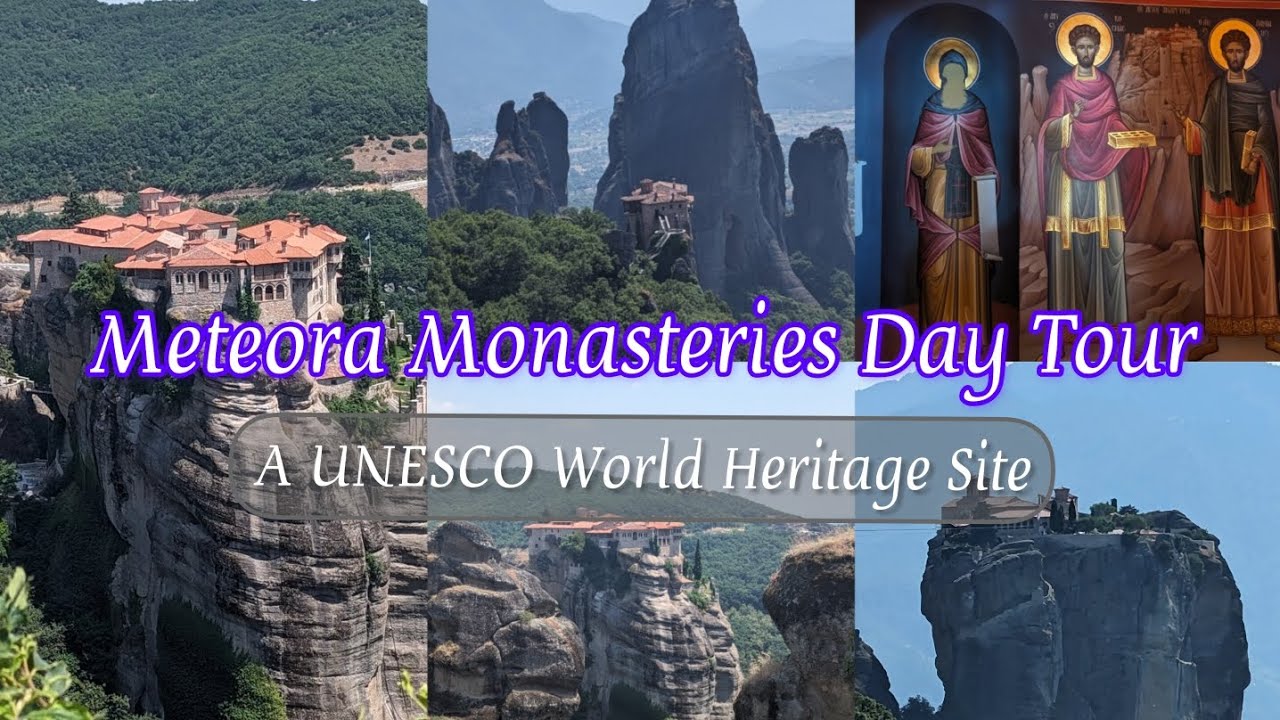 Meteora Monasteries Day Tour from Athens, Greece (4K) July 2023