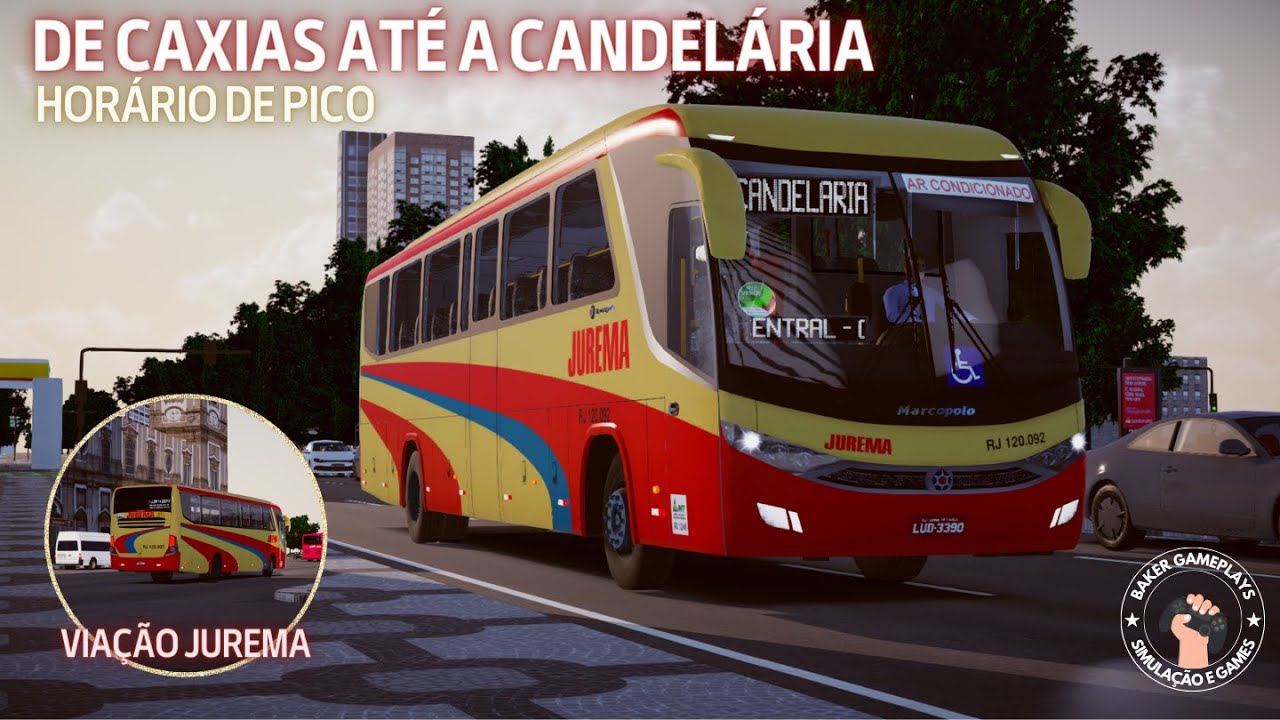 🔵 DE CAXIAS ATÉ A CANDELÁRIA NO FRESCÃO DA JUREMA! [PROTON BUS SIMULATOR] GAMEPLAY MAPA RJ - G29🔵