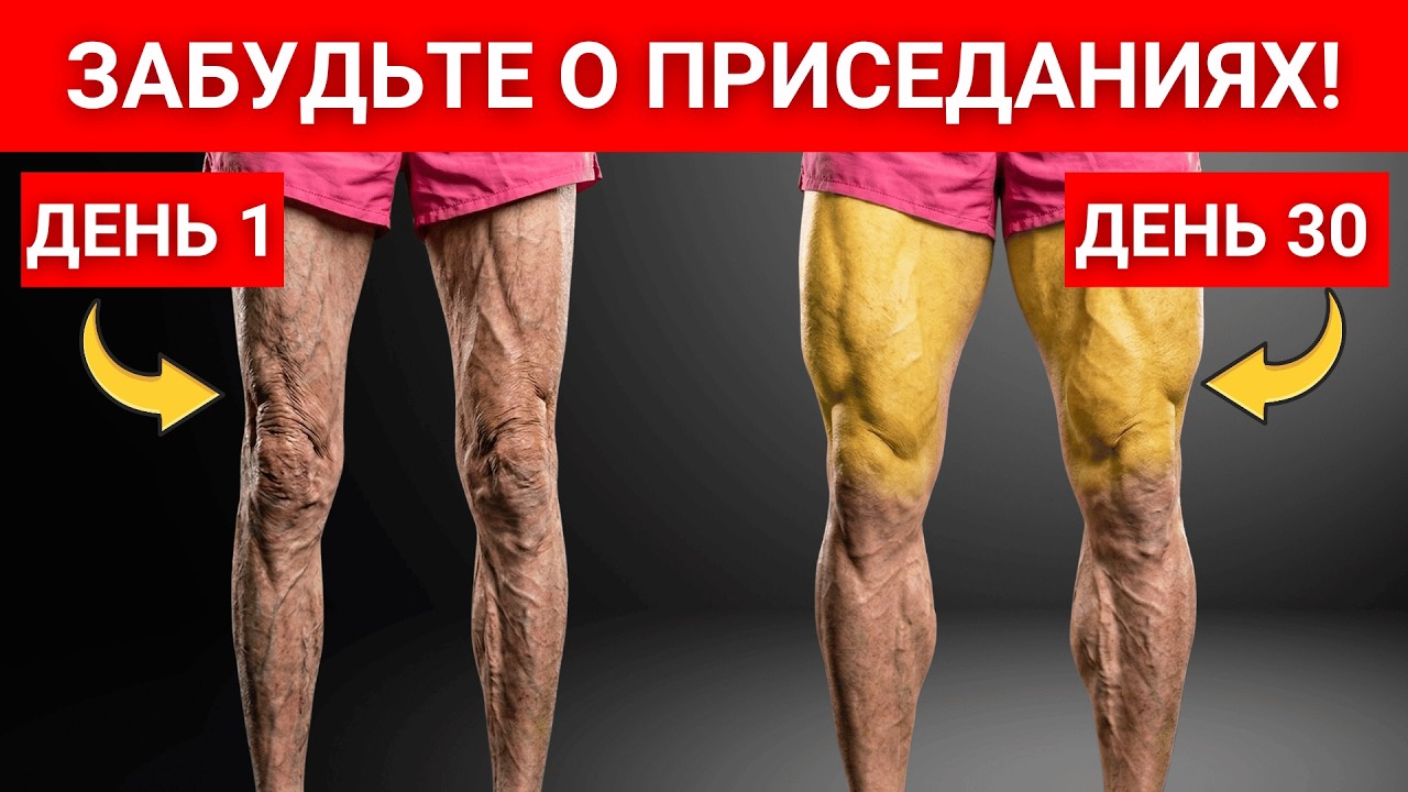 Верните 80% силы ног всего за 3 недели! Без приседаний (После 50 лет)