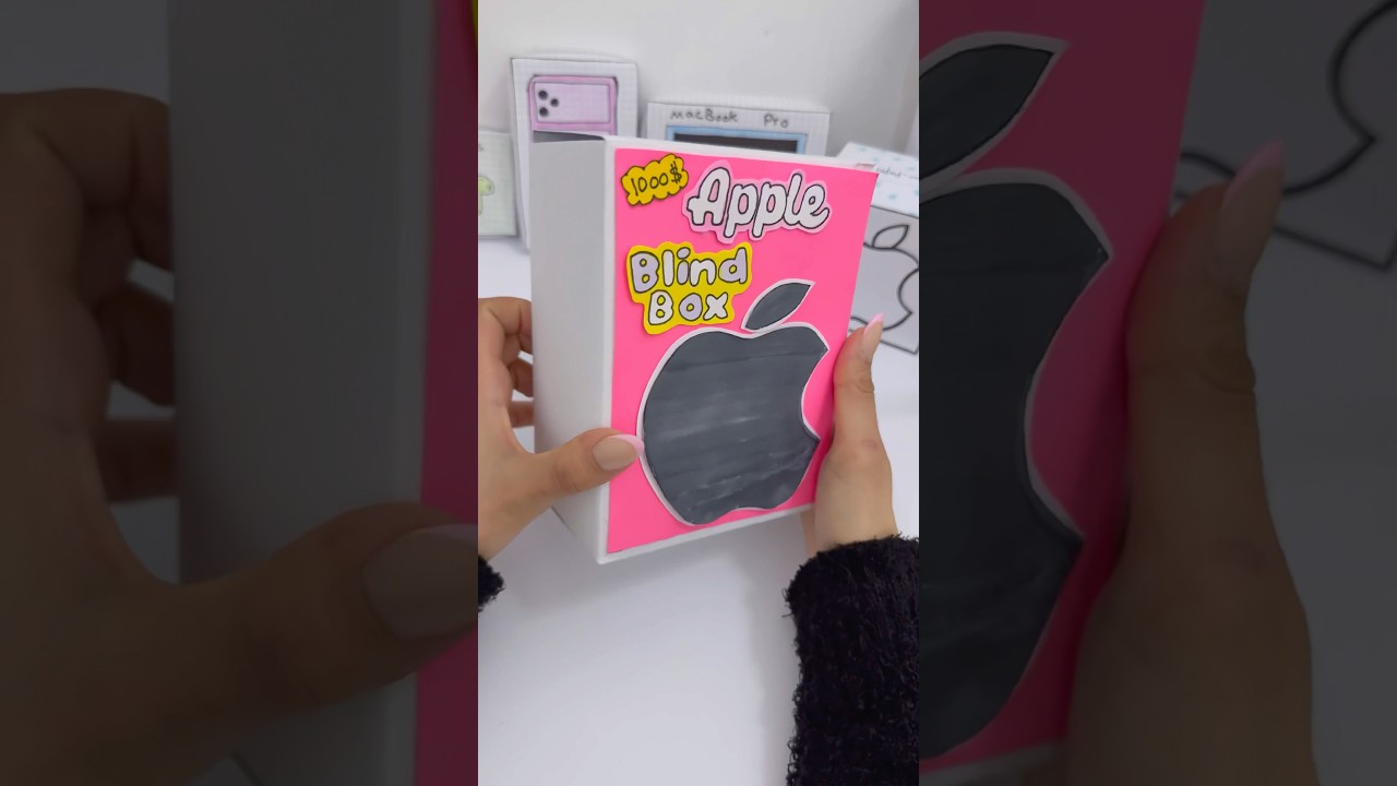 1000$ Apple Blind Box Unboxing! #apple #blindbox #unboxing #papercraft #paperdiy #Craft #shorts