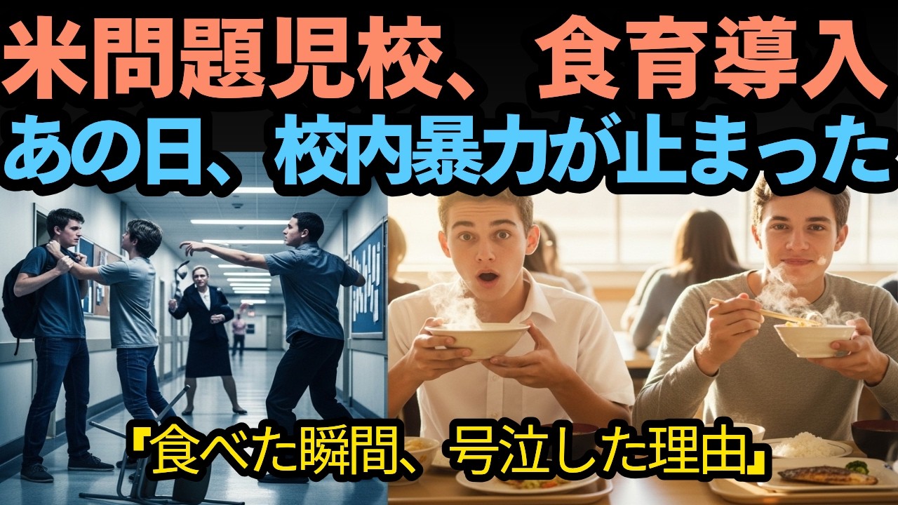欠席率38％の地獄の学校、日本式給食で奇跡が起きた | 海外感動秘話