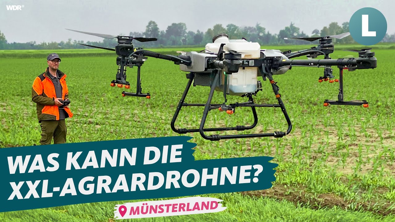 Was kann eine XXL-Agrardrohne? | WDR Lokalzeit Land.Schafft.