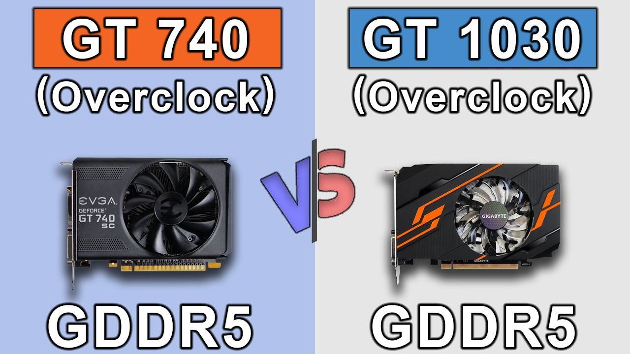 GT 740 OC (GDDR5) vs GT 1030 OC | New Games Benchmarks