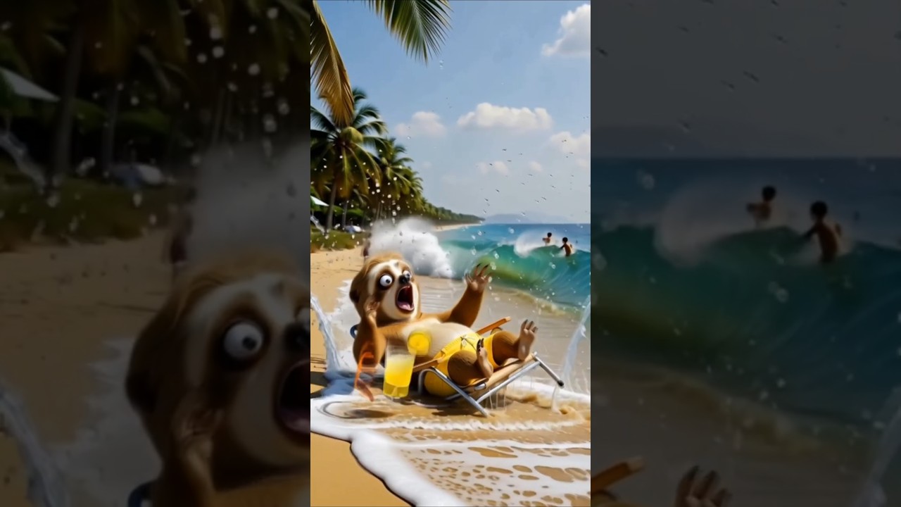 🦥Sloth vs The Waves 🌊” 