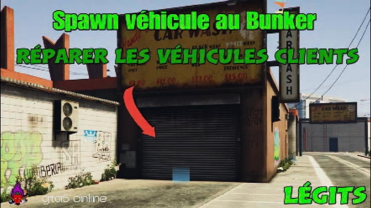 #LÉGIT RÉPARER LES VOITURES DU LAVAGE AUTO +ASTUCE BUNKER DE LA FERME GTA5 ONLINE  #gta#tuto#dlc#ps5