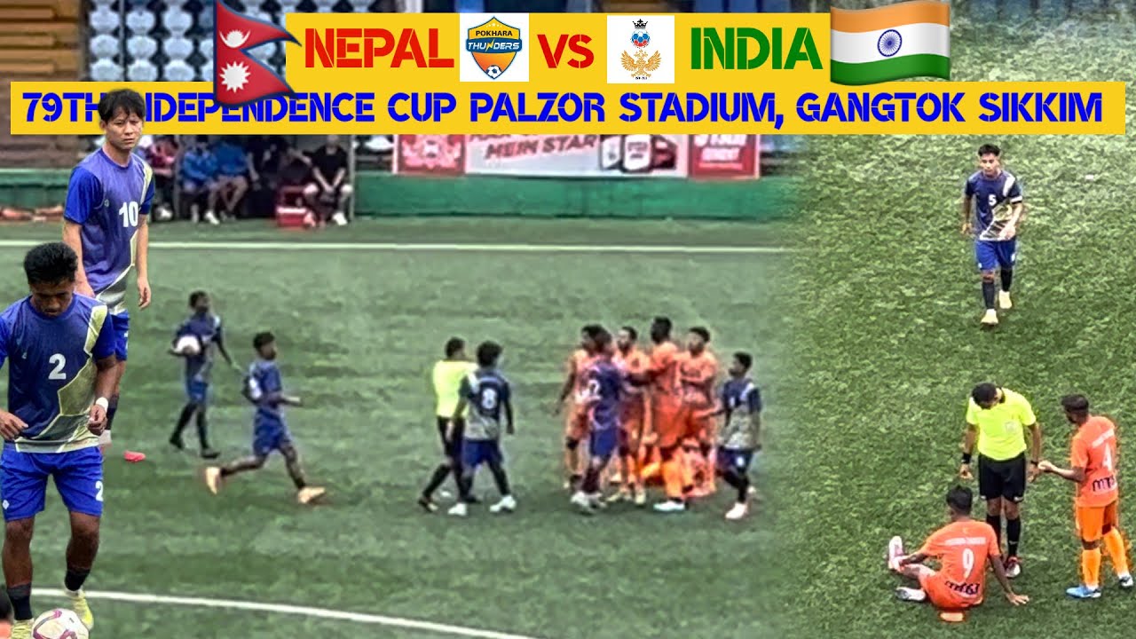 Pokhara Thunders (Nepal) 🇳🇵Vs 🇮🇳 Vah Tukvar United | Gangtok Palzor Stadium 🔥
