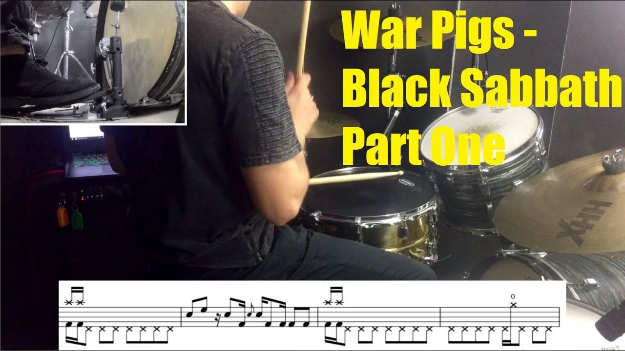 War Pigs Drum Tutorial Part One - Black Sabbath