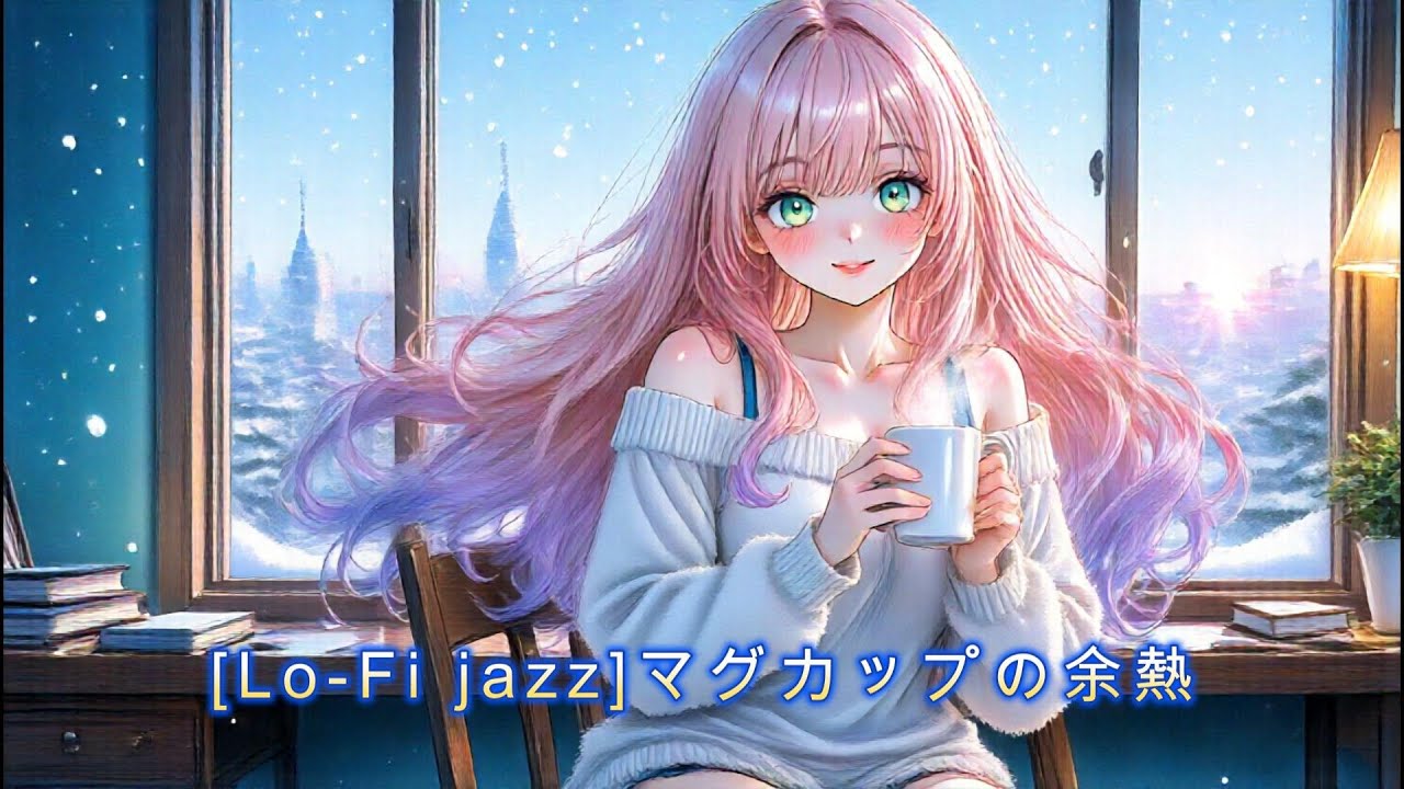 【Lo-Fi jazz】【作業用BGM】マグカップの余熱｜70年代レトロジャズ×癒しの美少女イメージ×1時間ロングバージョン