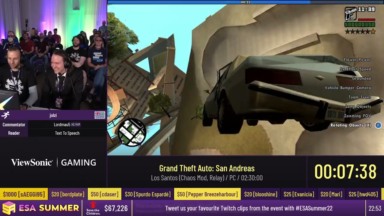Grand Theft Auto: San Andreas [Los Santos (Chaos Mod, Relay)] - #ESASummer22