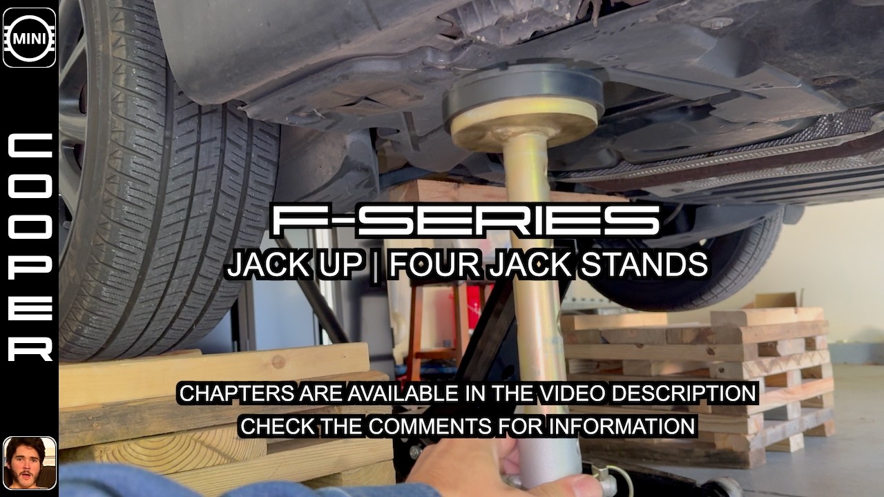 Jack Up | Four Jack Stands | MINI Cooper ( Gen 3 | 2014+ | F-Series )
