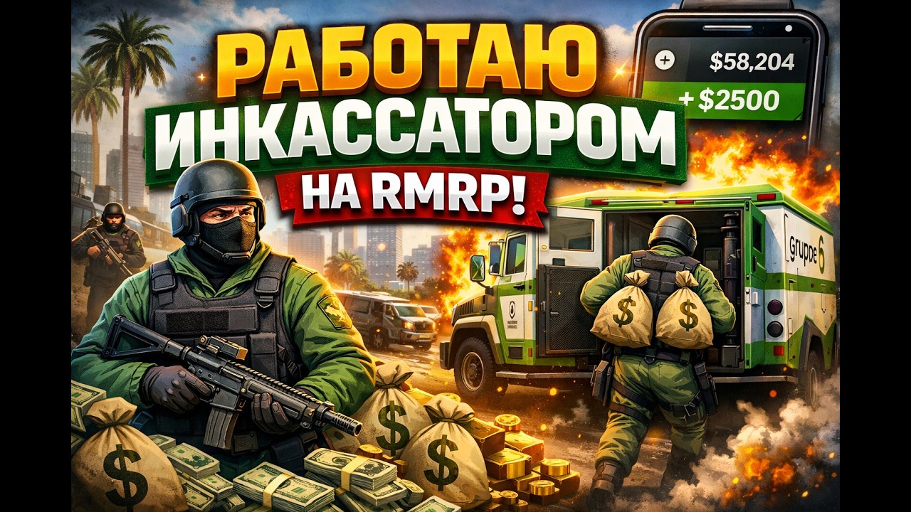 💰РАБОТАЮ ИНКАССАТОРОМ💰 НА RMRP #rmrp #гта5рп #gtaonline